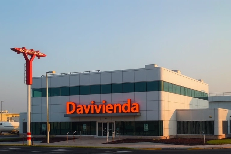 Detalle de indicadores económicos y contexto relacionado con: Davivienda debutará bolsa, marcando un hito con la culminación de su primera emisión pública de acciones comunes y preferidas, anunciada precisamente este jueves 20 de noviembre.. Estilo foto editorial económica.