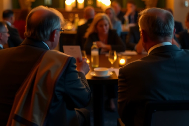 Ambiente político y contexto social vinculado a: 'La diplomacia vive' más allá de los grandes salones, clama ella, impulsando un gobierno del cambio que busca abrir las puertas del servicio diplomático colombiano a miles de ciudadanos comunes.. Iluminación cinematográfica, ambiente serio y profesional.