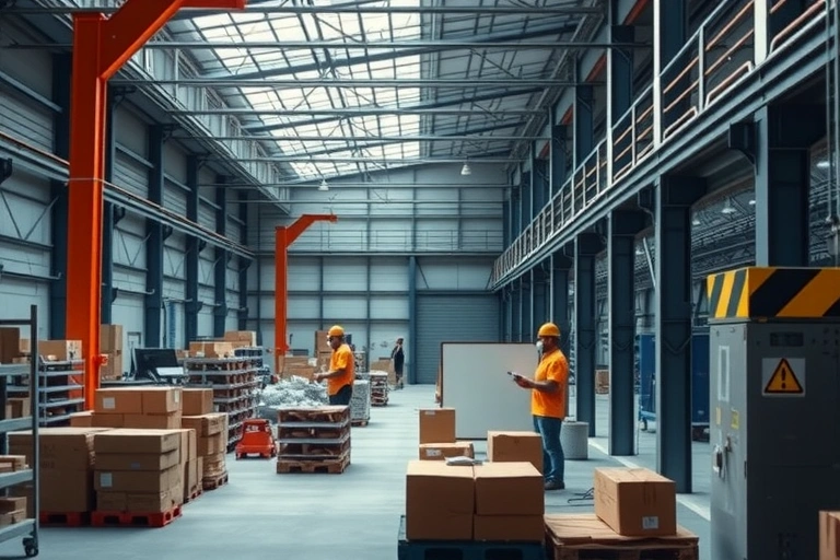 Ambiente económico y contexto financiero vinculado a: En el tercer trimestre de 2025, la industria manufacturera registró un crecimiento del 4,1% anual, revirtiendo un -1,5% del año anterior, según informes especializados.. Iluminación cinematográfica, ambiente serio y profesional.