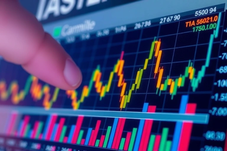 Detalle de indicadores económicos y contexto relacionado con: ¿Es pura lógica lo que te mueve a comprar o vender?. Estilo foto editorial económica.