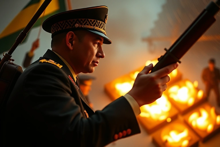 Ambiente internacional y contexto global vinculado a: Este borrador, que llegó a manos de Zelenski como un paquete sorpresa, propone cesiones territoriales masivas, recortes militares drásticos y un alto el fuego que huele a capitulación para muchos.. Iluminación cinematográfica, ambiente serio y profesional.